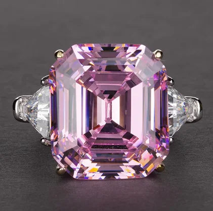 OEVAS 100% 925 Sterling Silver Sparkling 14*16mm Pink Yellow High Carbon Diamond Fine Jewelry Wedding Party Fine Jewelry Gifts by Reinvent Yourself