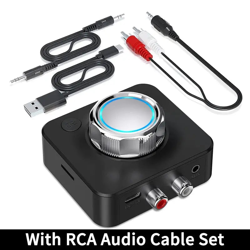Bluetooth 5.0 Audio Receiver 3D Stereo Music Wireless Adapter TF Card RCA 3.5mm 3.5 AUX Jack For Car Speaker Amplifier Headphone by Reinvent Yourself