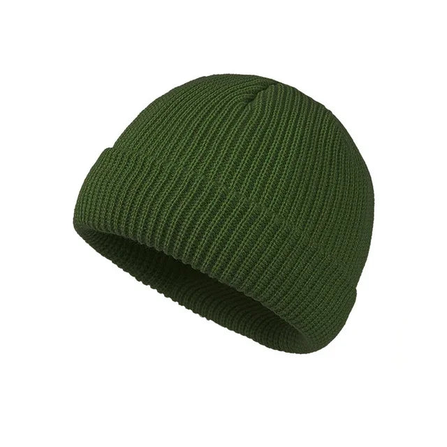 Knitted Hat for Men & Women Caps Wool Fashion Simple Warm Skullies Beanies Solid Autumn Winter Beanie Cap Trendy Style by Reinvent Yourself
