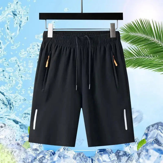 Summer Men Shorts Ice Silk Running Gym Sport Shorts Quick Dry Breathable Beach Short Pant Fitness Jogging Cool Casual by Reinvent Yourself