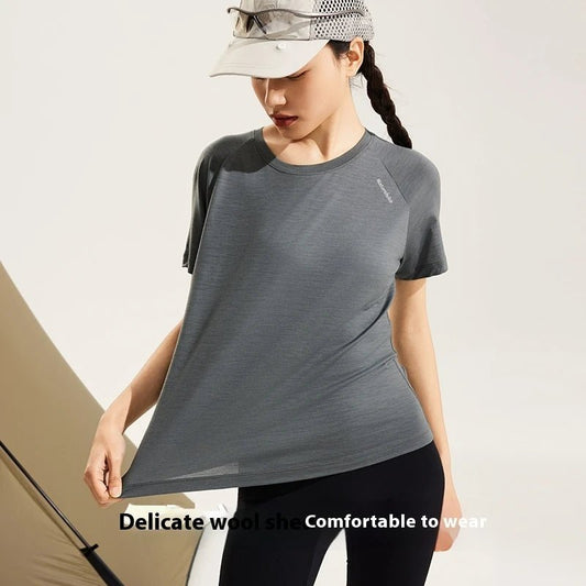 Naturehike Sports T-Shirt 100% Merino Wool Short Sleeve Running Training Outdoor Men Women Breathable Quick-Drying Sweatshirt - Reinvent Yourself