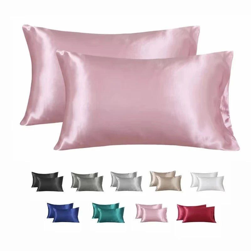 100% Silk Pillowcase Pillow Cover Silky Satin Hair Beauty Pillowcase Comfortable Pillow Case Home Decor Pillow Covers. - Reinvent Yourself
