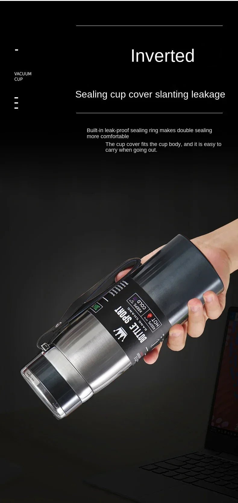 1L Thermal Water Bottle Keep Cold and Hot Water Bottle Thermos for Water Tea Coffee Vacuum Flasks Stainless Steel Thermos Bottle - Reinvent Yourself