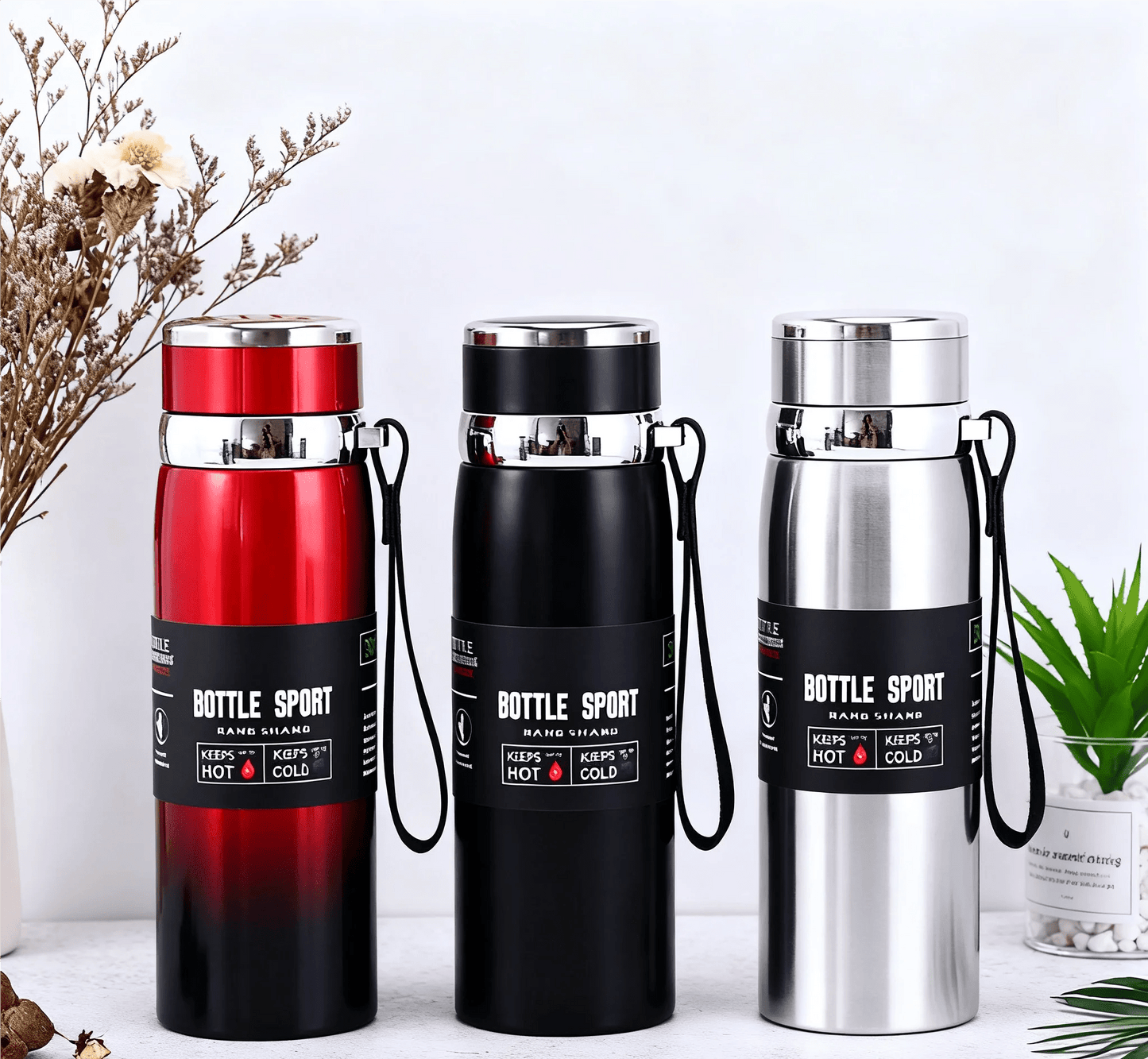 1L Thermal Water Bottle Keep Cold and Hot Water Bottle Thermos for Water Tea Coffee Vacuum Flasks Stainless Steel Thermos Bottle - Reinvent Yourself