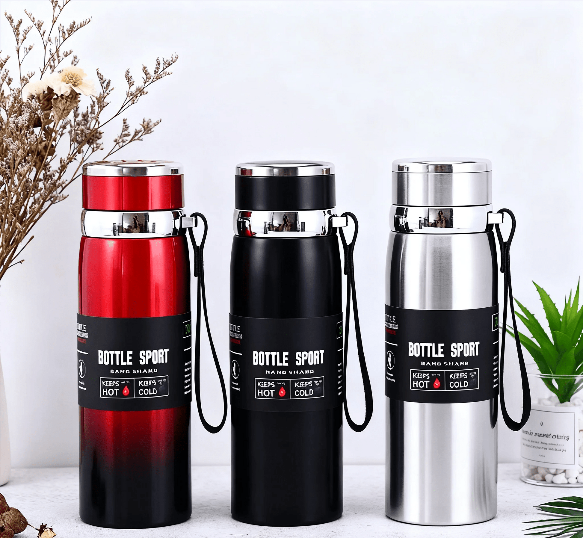 1L Thermal Water Bottle Keep Cold and Hot Water Bottle Thermos for Water Tea Coffee Vacuum Flasks Stainless Steel Thermos Bottle - Reinvent Yourself