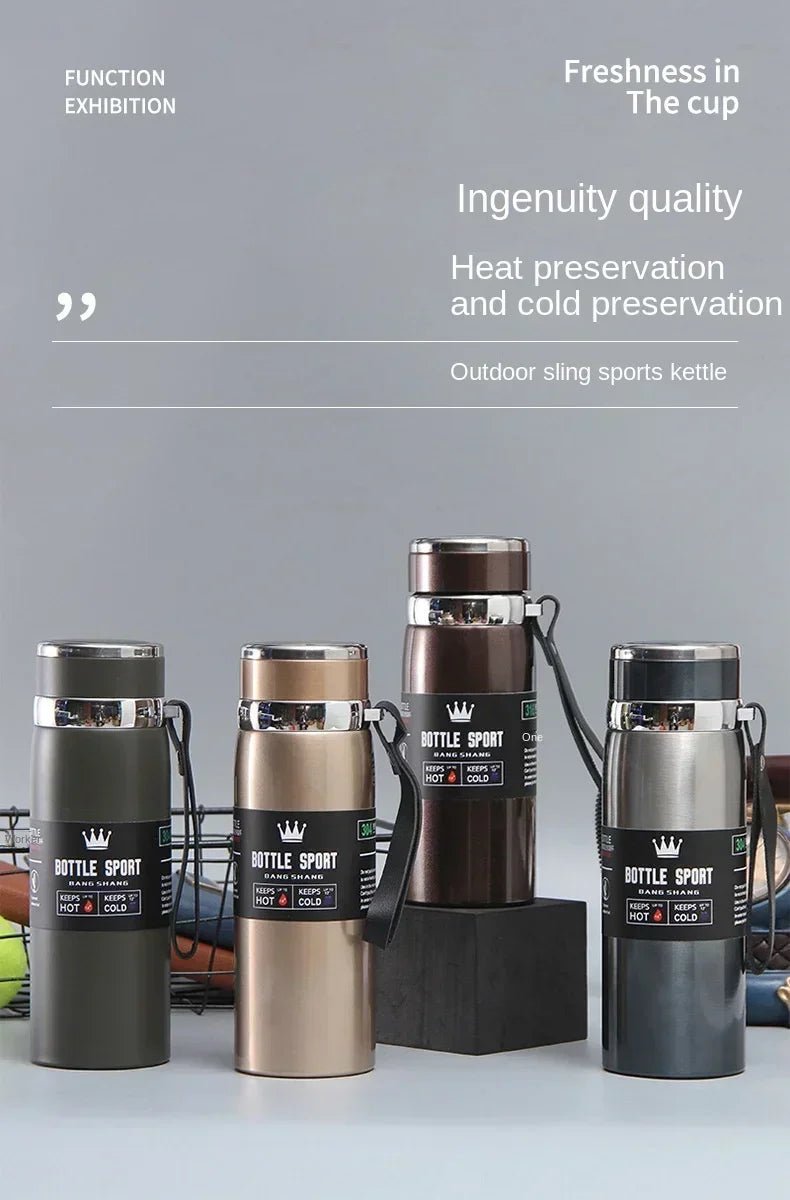 1L Thermal Water Bottle Keep Cold and Hot Water Bottle Thermos for Water Tea Coffee Vacuum Flasks Stainless Steel Thermos Bottle - Reinvent Yourself
