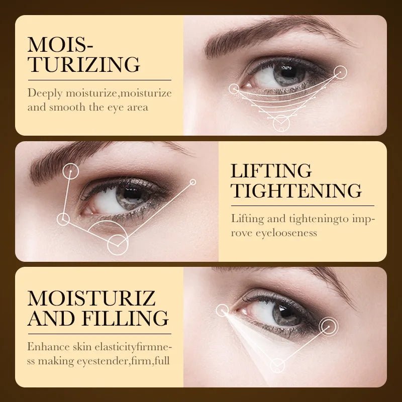 24k Gold Hyaluronic Acid Eye Cream Anti Dark Circles Eye Bags Firming Moisturizing Eyes Skin Care Prodcuts - Reinvent Yourself