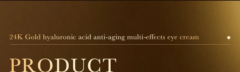 24k Gold Hyaluronic Acid Eye Cream Anti Dark Circles Eye Bags Firming Moisturizing Eyes Skin Care Prodcuts - Reinvent Yourself