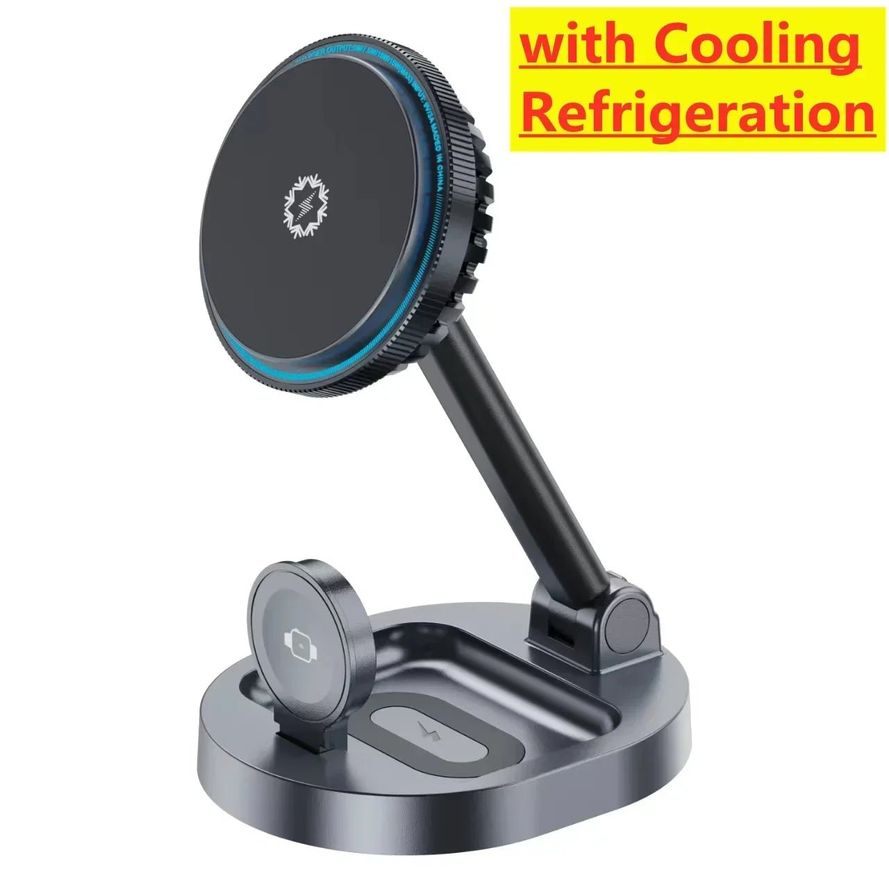 3 in 1 Foldable Fast Charging Station Ice Cooling Magnetic Wireless Charger Stand For Phone 16 15 14 13 12 IWatch 9 8 7 AirPods - Reinvent Yourself