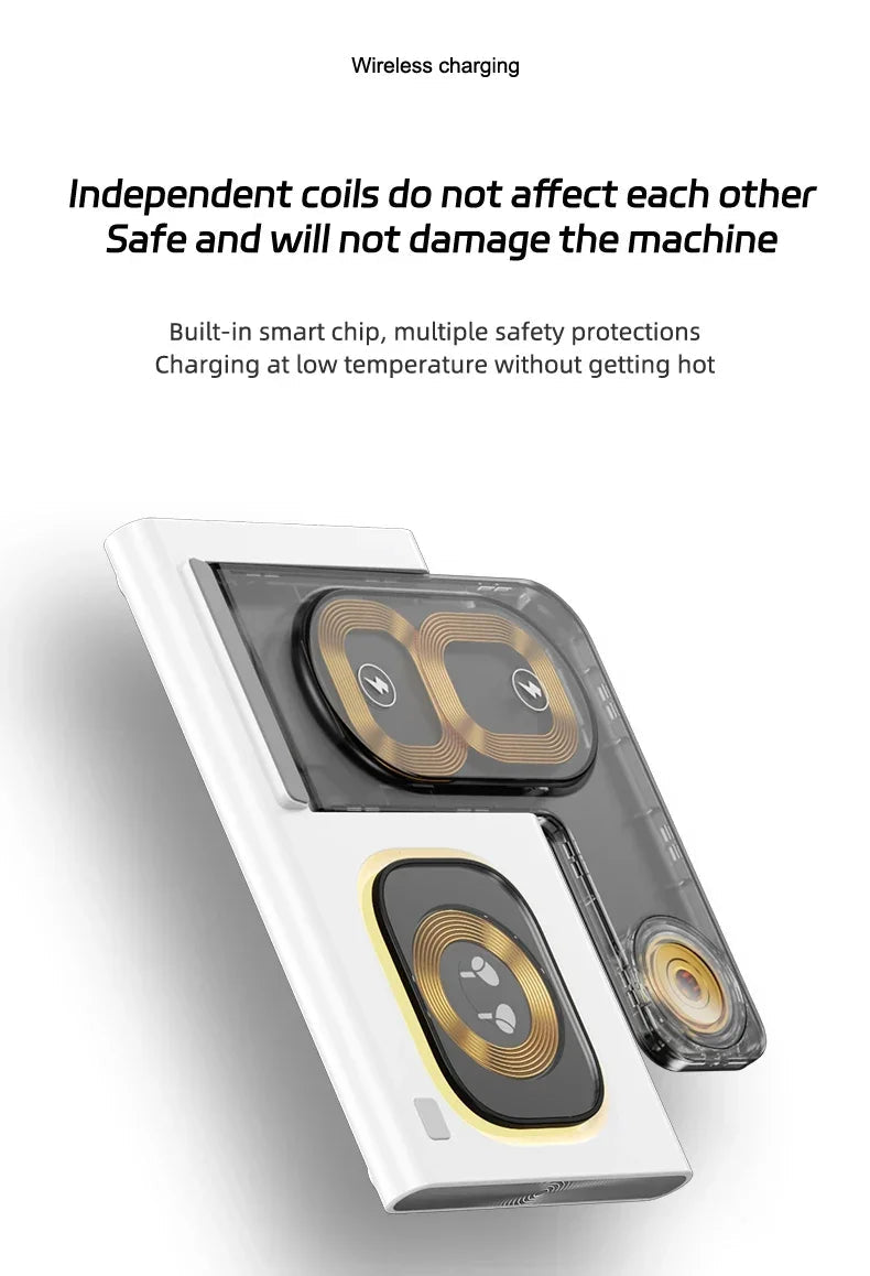 3 In 1 LED Wireless Charger Stand For Samsung Galaxy S23 S22 S24 Watch - Reinvent Yourself