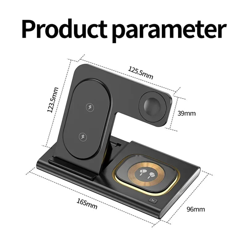 3 In 1 LED Wireless Charger Stand For Samsung Galaxy S23 S22 S24 Watch - Reinvent Yourself