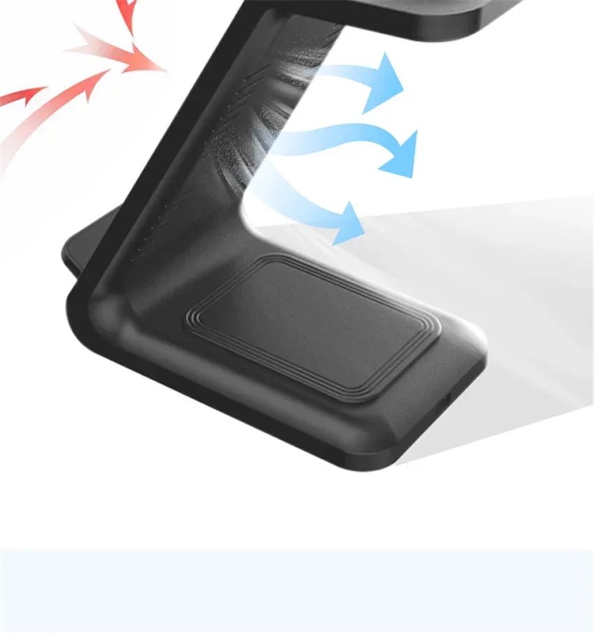 30W 3 In 1 Wireless Charger Stand Dock For iPhone 15 14 13 12 11 XS Apple Watch 8 7 AirPods Induction Fast Charging Station - Reinvent Yourself