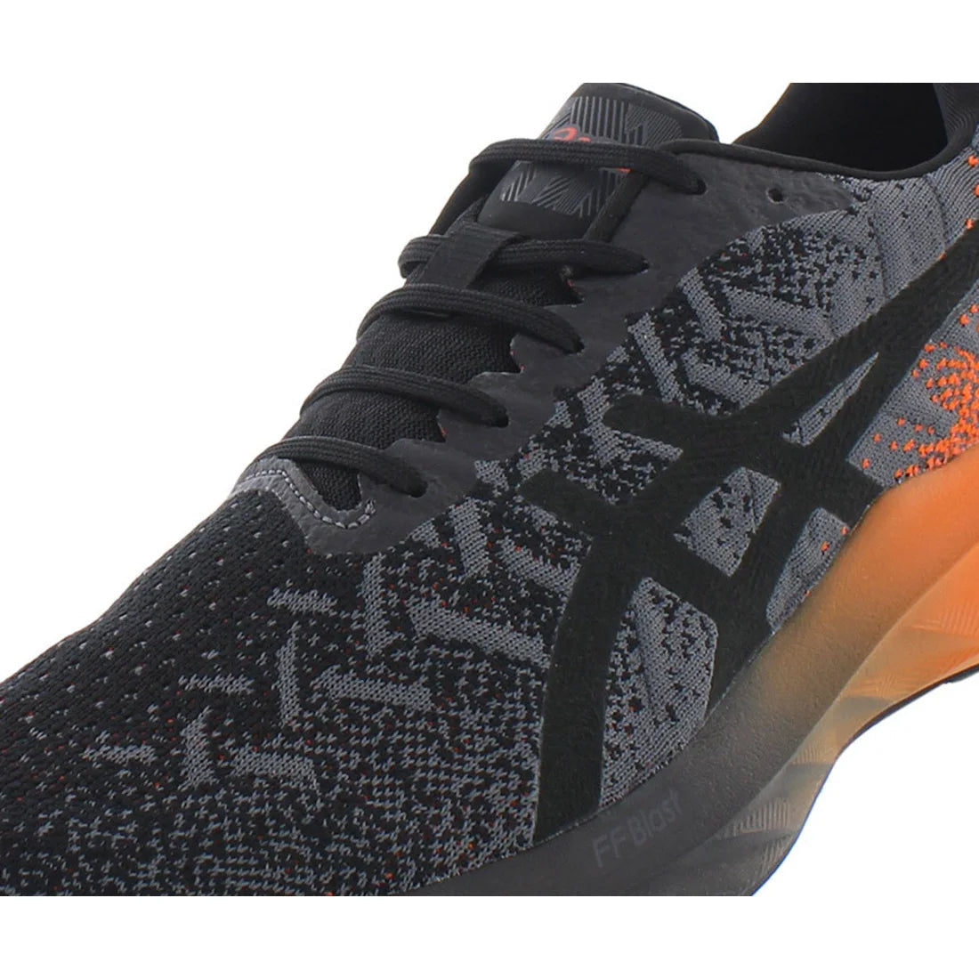 ASICS Men's Dynablast Black/Orange Custom Sneakers Breathable and Flat Gel/EVA/Mesh Insole for Spring Summer Autumn Seasons by Reinvent Yourself