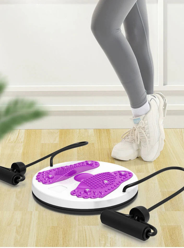 Waist Twisting Disc Unisex Waist Trainer Abdominal Exercise Foot Massage Plate Workout Home Gym Body Building Fitness Equipment by Reinvent Yourself