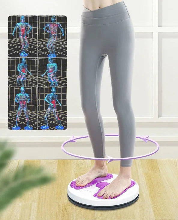 Waist Twisting Disc Unisex Waist Trainer Abdominal Exercise Foot Massage Plate Workout Home Gym Body Building Fitness Equipment by Reinvent Yourself