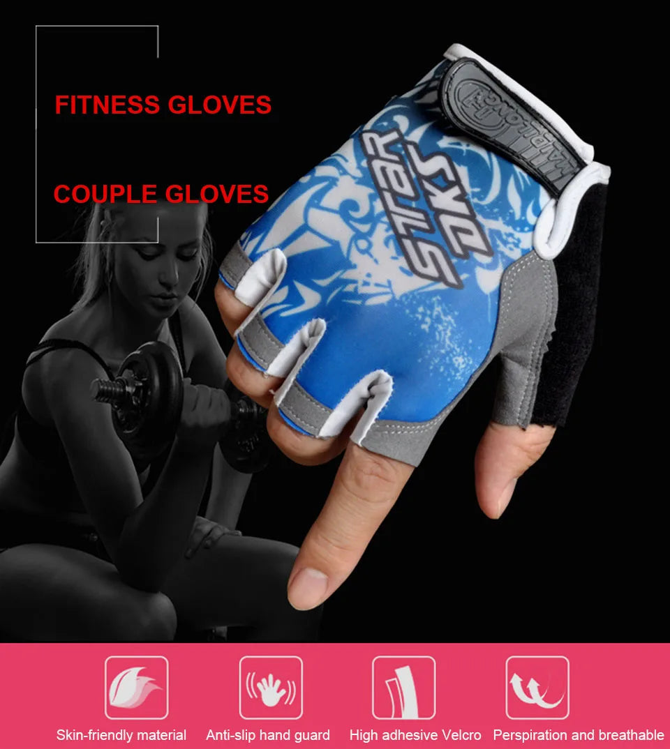 Professional Gym Fitness Gloves Power Weight Lifting Women Men Workout Bodybuilding Cycling Half Finger Hand Protector by Reinvent Yourself
