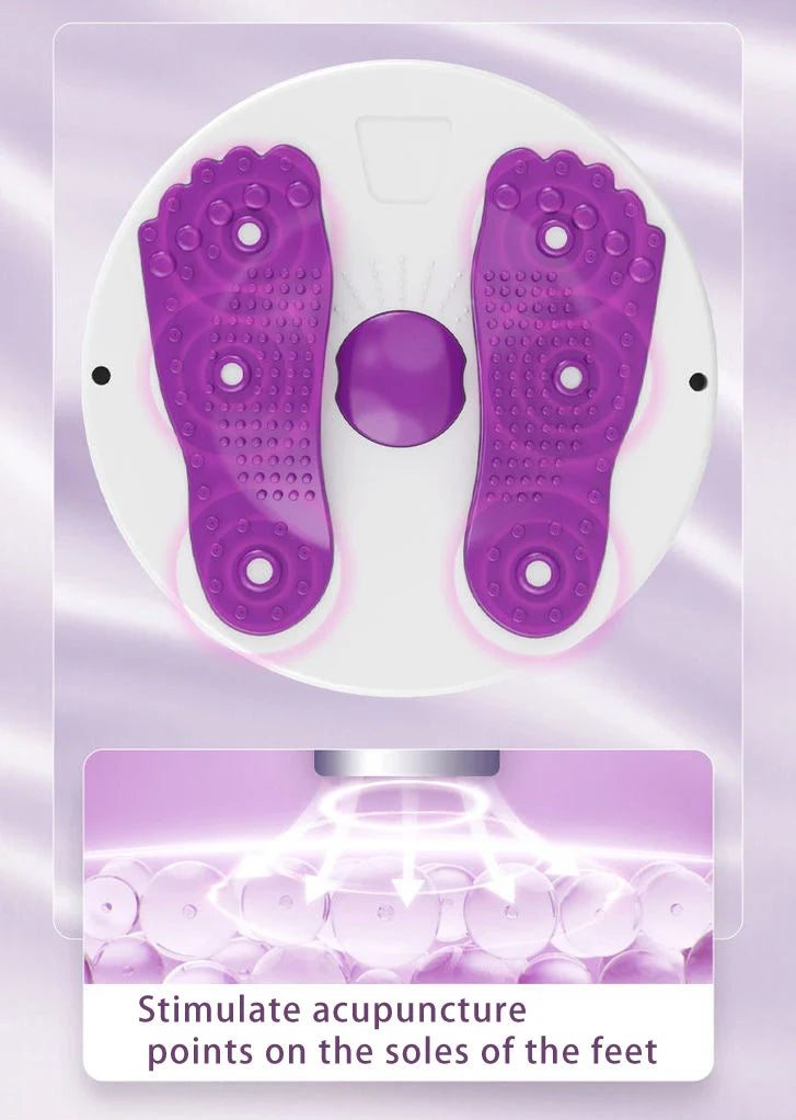 Waist Twisting Disc Unisex Waist Trainer Abdominal Exercise Foot Massage Plate Workout Home Gym Body Building Fitness Equipment by Reinvent Yourself