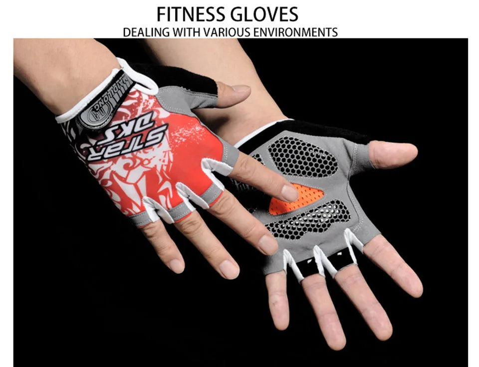 Professional Gym Fitness Gloves Power Weight Lifting Women Men Workout Bodybuilding Cycling Half Finger Hand Protector by Reinvent Yourself