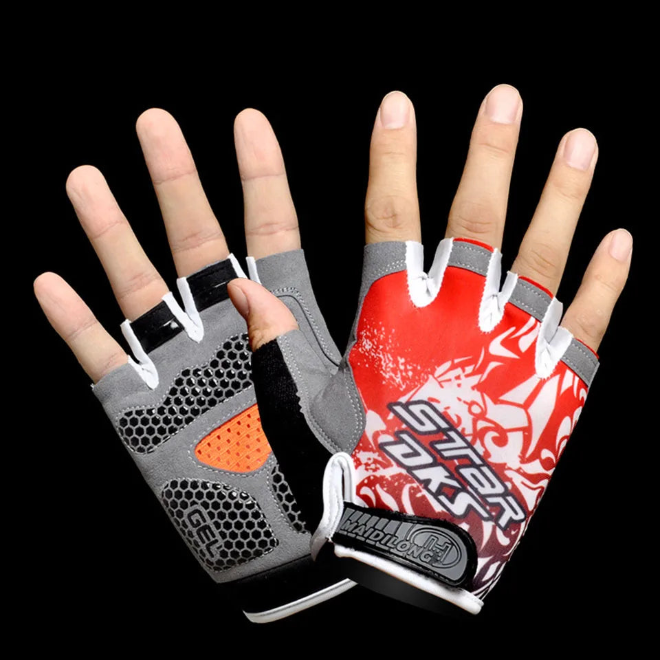 Professional Gym Fitness Gloves Power Weight Lifting Women Men Workout Bodybuilding Cycling Half Finger Hand Protector by Reinvent Yourself