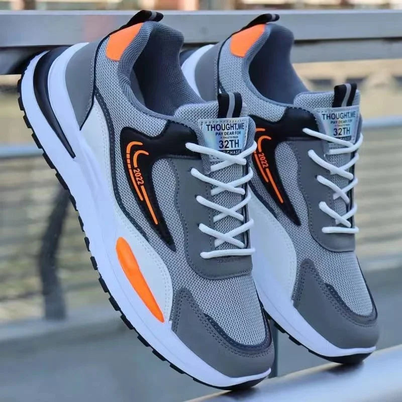 Men's New Design Summer Sports Sneakers PVC Mesh Breathable Shoes with Casual Toe Fashionable PVC Insole Running Winter Season by Reinvent Yourself