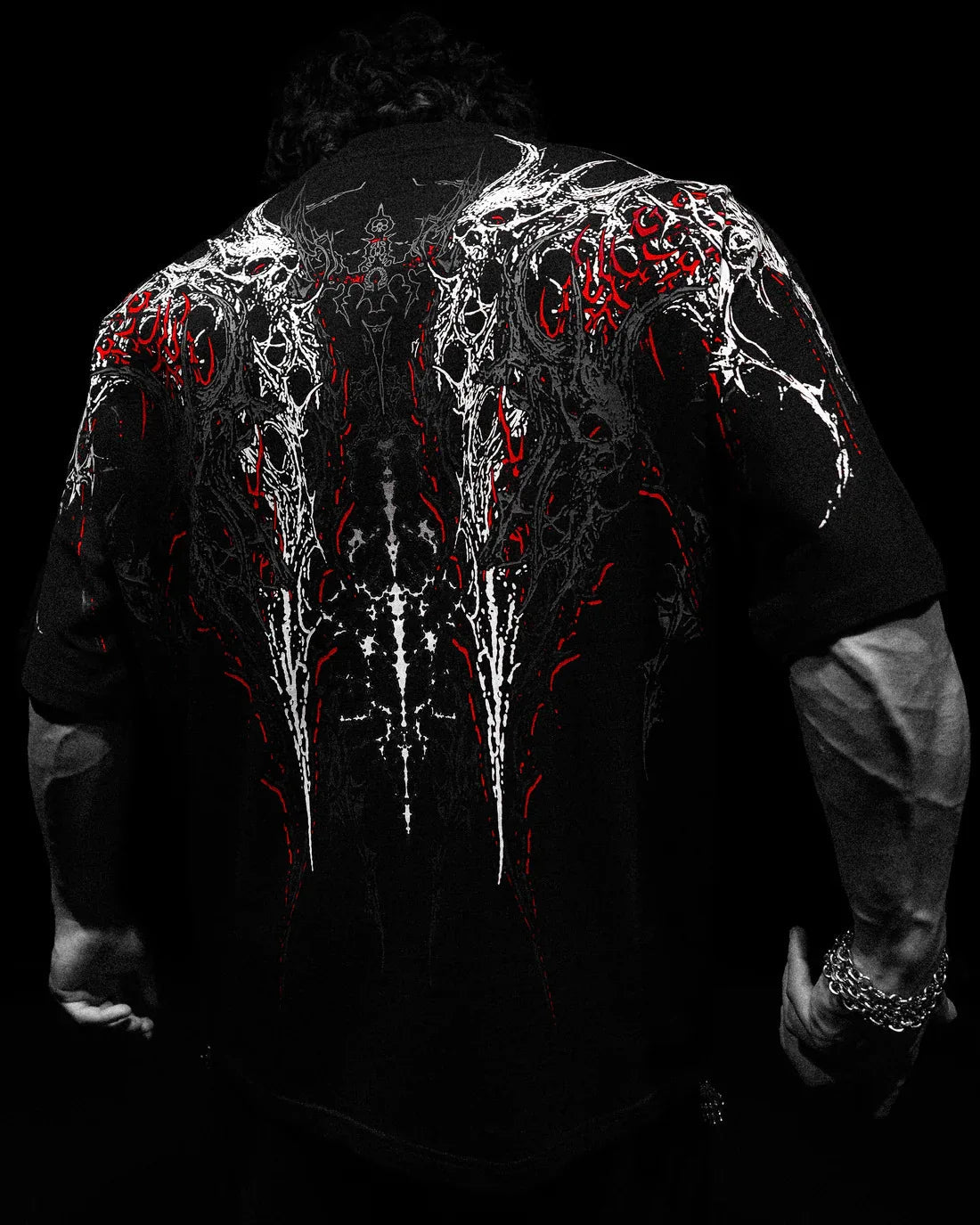 New High-Quality Cotton Men'S Short Sleeves American Style Trendy Brand Dark Style Sports Casual Men'S Oversized Shirt T-Shirt by Reinvent Yourself