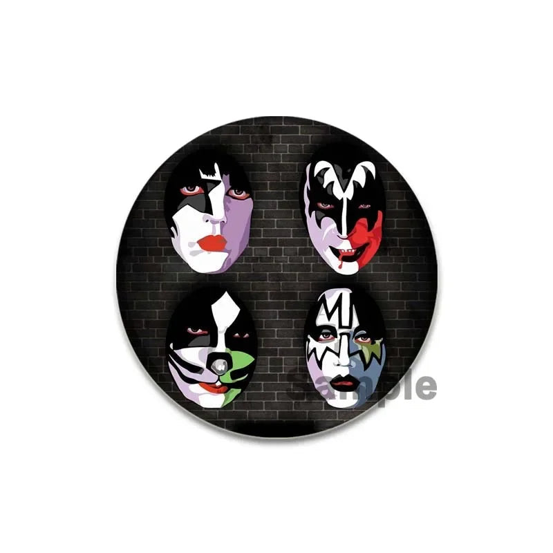 Rock Band Kiss Brooches Enamel Pins Fashion Jewelry Accessoris Singer Brooch for Backpack Clothe Decoration Lapel Badge Gifts by Reinvent Yourself