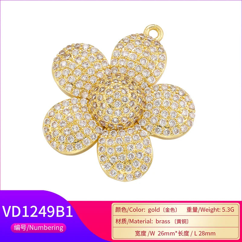 ZHUKOU whale charms for jewelry making crown pendants for handmade jewelry making supplies accessories wholesale VD1247 by Reinvent Yourself