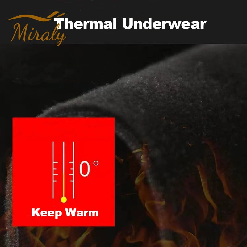 New Winter Warm Men Fleece Thermal Undershirts Long Johns Underwear Set Compression Tights Fitness Sports Tracksuit Set Shirt by Reinvent Yourself