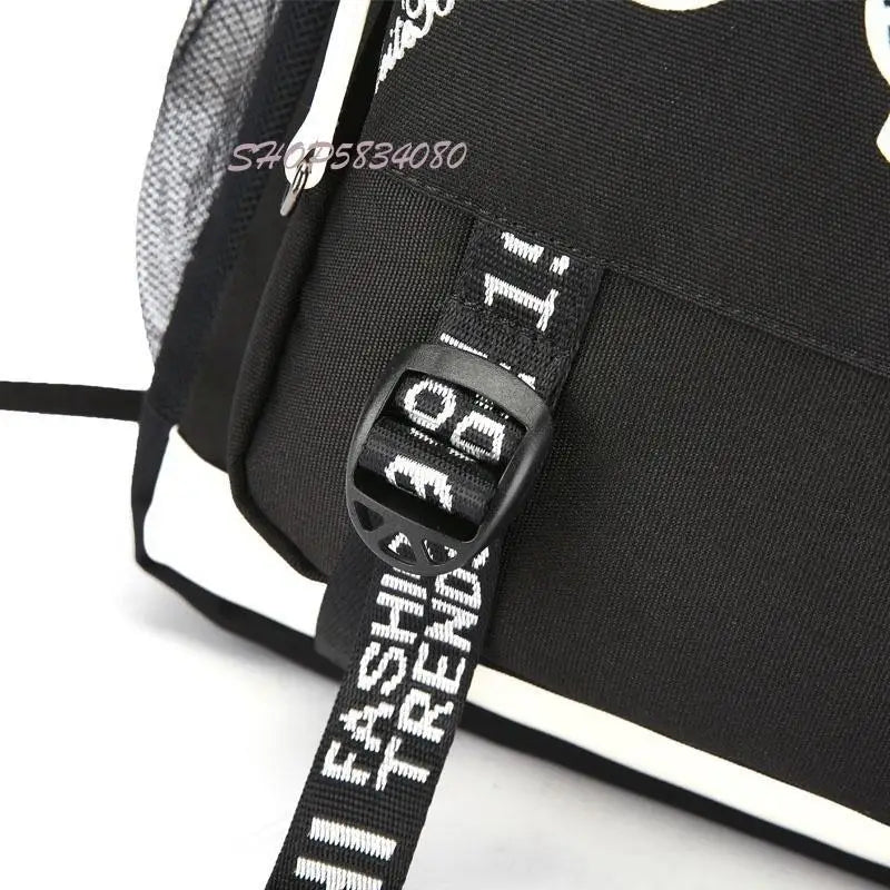 2022 Customize Your Logo Image School Bags Luminous Backpack Laptop Bag USB Charging Bookbag Teen Girls Backpacks Women Rucksack by Reinvent Yourself