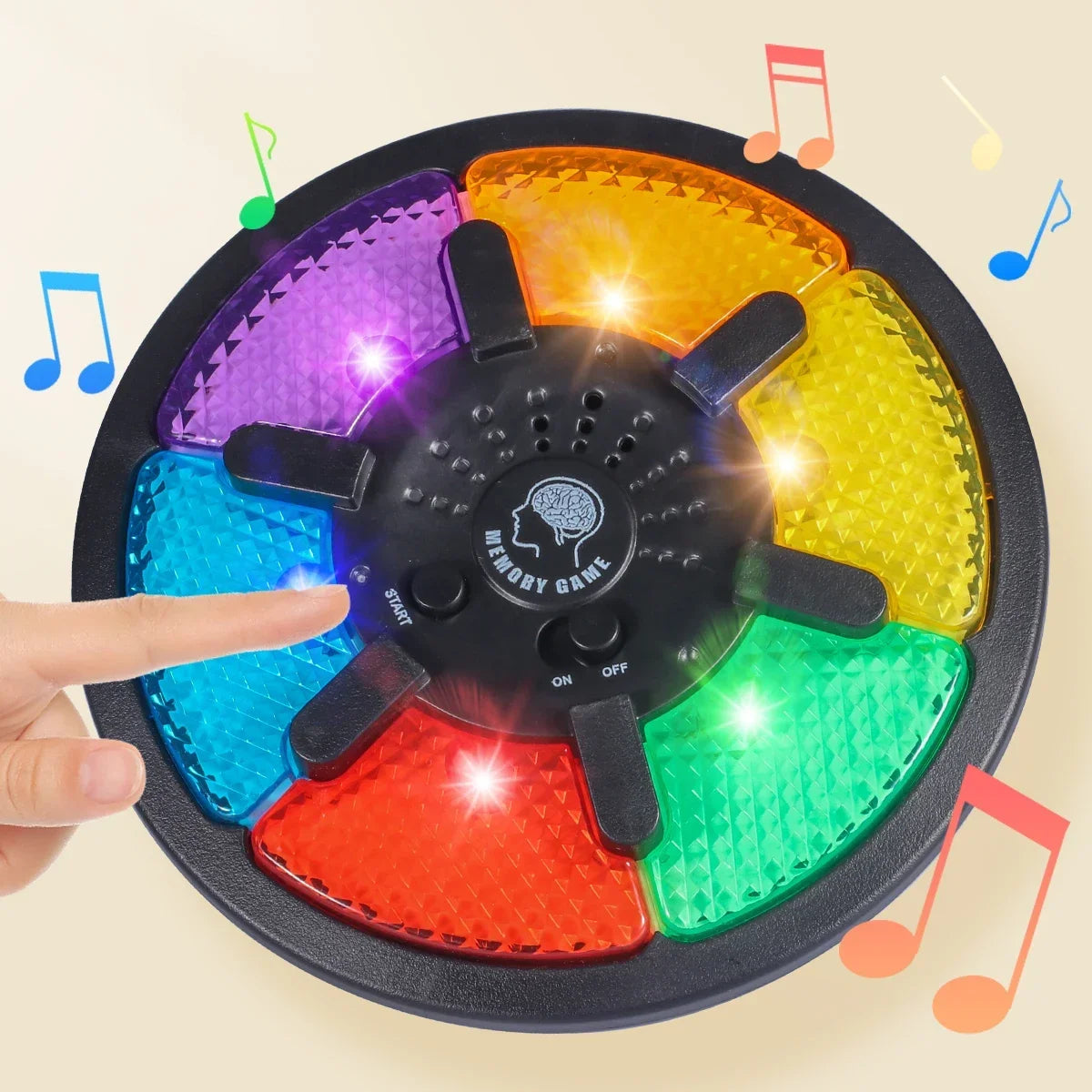 Memory Game Machine Handheld Electronic Memory Game with Light and Sound Puzzles Creative Interactive Game Toys Memory Training by Reinvent Yourself