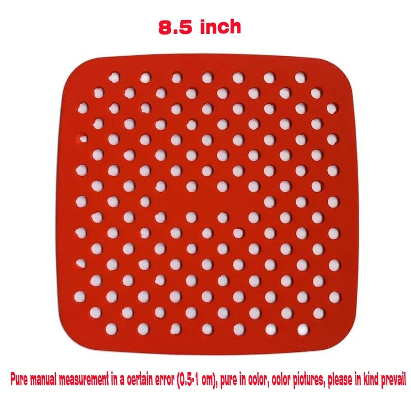 Reusable Air Fryer Silicone Mat Non-stick Baking Mat Pastry Tools Bakeware Oil Mats Cake Grilled Saucer Kitchen Accessories by Reinvent Yourself