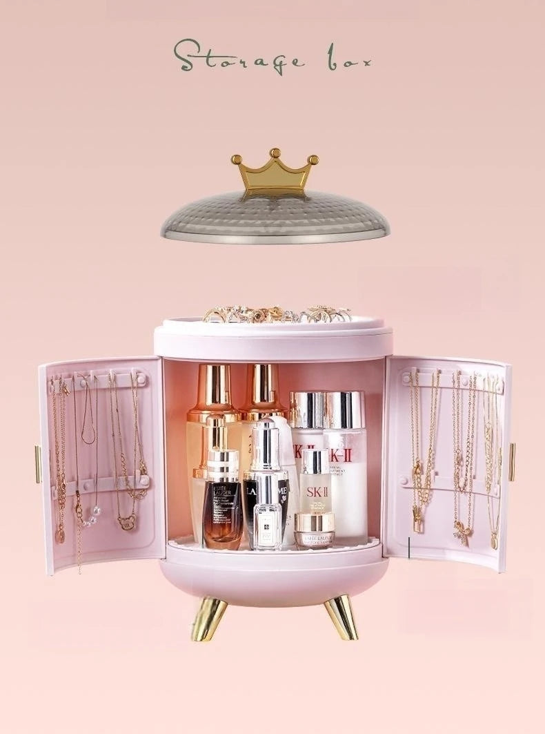 Makeup Storage Box Make Up Skincare Holder Jewelry Bag Cosmetics Organizer Plastic Container For Bathroom Dressing Table Home by Reinvent Yourself