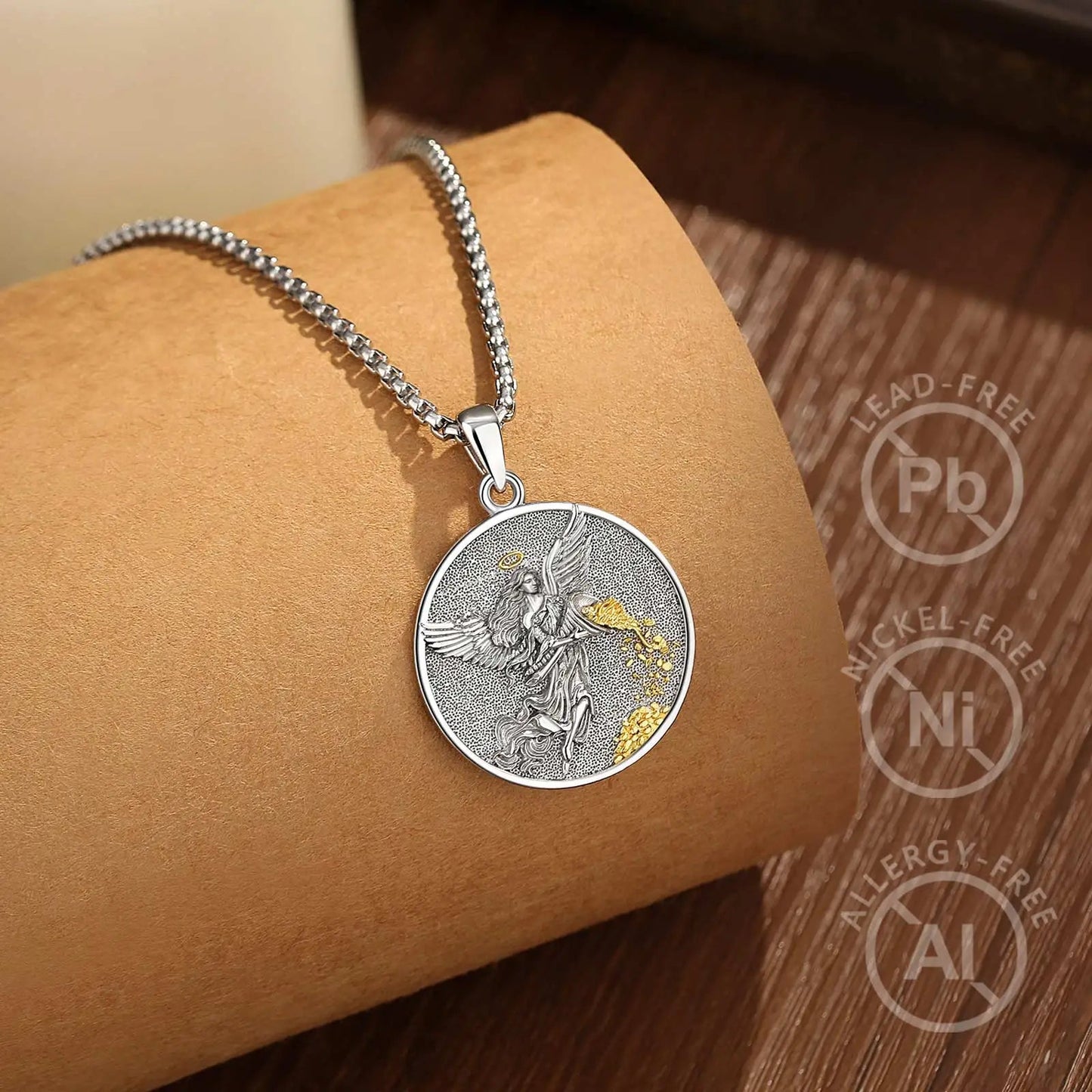 AEONSLOVE 925 Sterling Silver Goddess of Fortune Necklace Roman Goddess Coin Pendant Luck Amulet Mythology Jewelry for Women Men by Reinvent Yourself