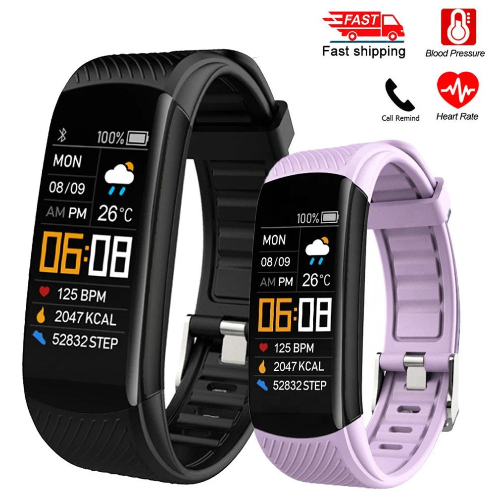 C5S Smart Wristband Fitness Tracker Bracelet Fit Men Women Kid Smartwatch Sport Waterproof Connected Heart Rate Smart Watch Band by Reinvent Yourself