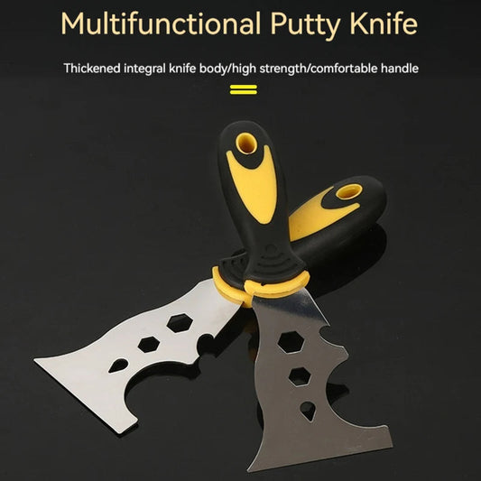 Multifuntional Use Putty Knife Stainless Steel Paint Scraper Removal Construction Tool for Wallpaper Can Opener Home DIY by Reinvent Yourself