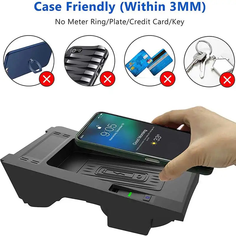 For Audi A4 S4 B9 A5 S5 2018 2019 2020 2021 2022 2023 Qi Car Wireless Charger Phone Charging holder Pad Mat Interior Accessories by Reinvent Yourself