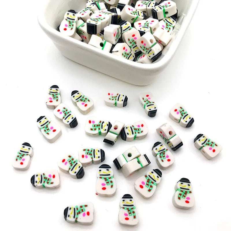 100/1000Pcs Flower Polymer Clay Beads Pattern Round Polymer Clay Beads for Jewelry Making Findings, Bracelet Accessories by Reinvent Yourself