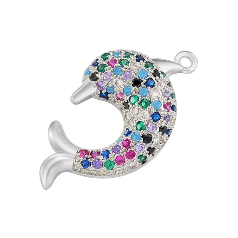 ZHUKOU whale charms for jewelry making crown pendants for handmade jewelry making supplies accessories wholesale VD1247 by Reinvent Yourself