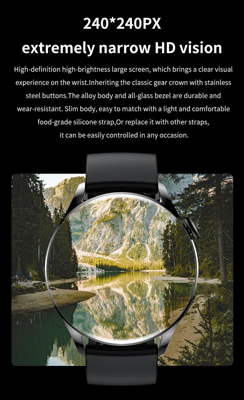 LIGE NFC Access Control Smart Watch Men Bluetooth Call Sport Fitness Men's Wristwatch Heart Rate Monitor Waterproof Smartwatch by Reinvent Yourself