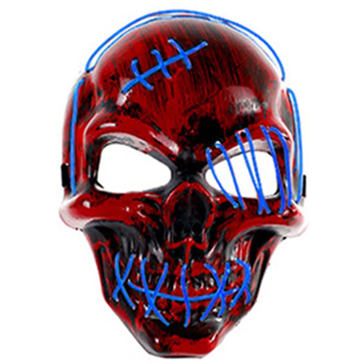 Halloween Skull Mask LED Light Face Mask Luminous In The Dark Cosplay Costume Supplies For Costume & Cosplay Party Masquerade by Reinvent Yourself