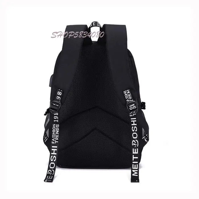 2022 Customize Your Logo Image School Bags Luminous Backpack Laptop Bag USB Charging Bookbag Teen Girls Backpacks Women Rucksack by Reinvent Yourself
