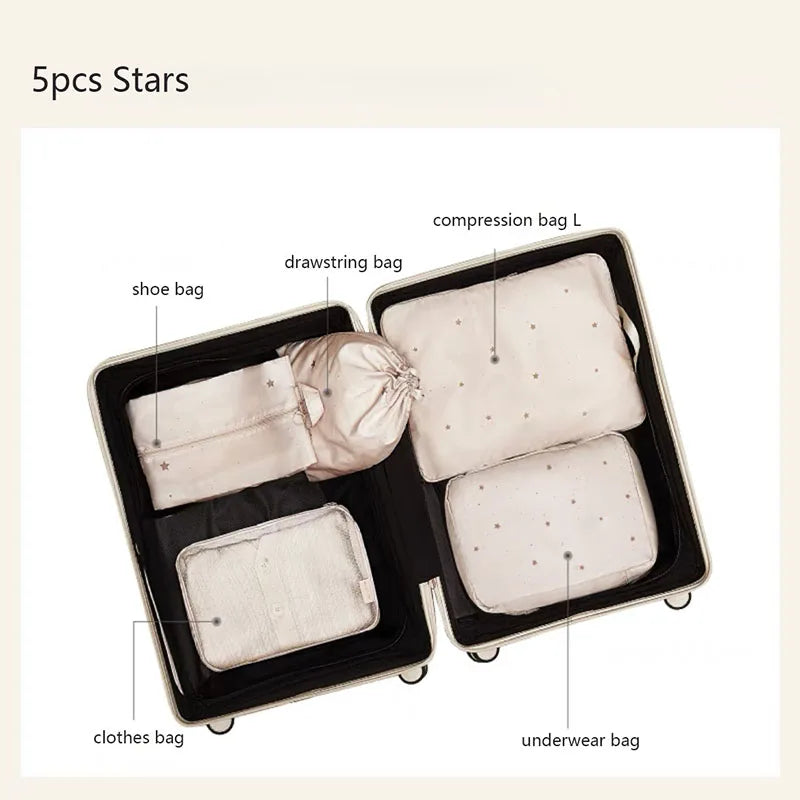 2pcs Packing Cubes For Travel Luggage Organizer Compression Bag Travel Accessories For Men Women Suitcase Organizer Bags by Reinvent Yourself