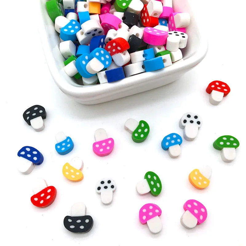 100/1000Pcs Flower Polymer Clay Beads Pattern Round Polymer Clay Beads for Jewelry Making Findings, Bracelet Accessories by Reinvent Yourself