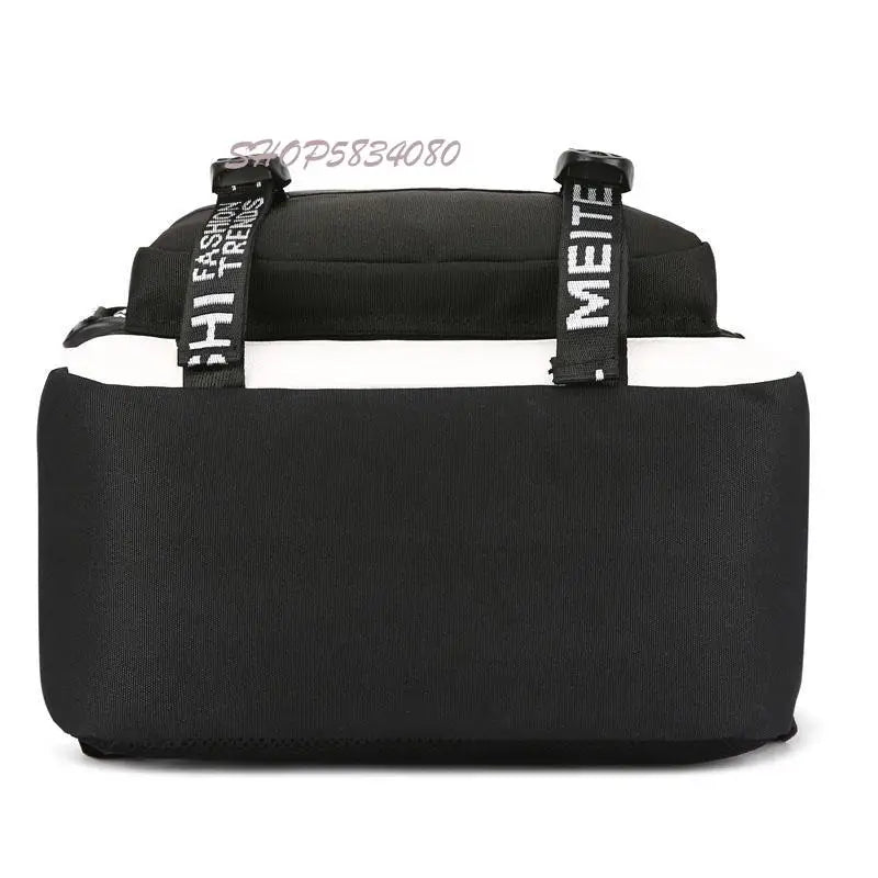 2022 Customize Your Logo Image School Bags Luminous Backpack Laptop Bag USB Charging Bookbag Teen Girls Backpacks Women Rucksack by Reinvent Yourself