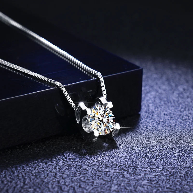 JoyceJelly 3ct D Clolor Real Moissanite Jewelry Sets Women's Sterling Silver 925 Earrings Necklace For Women Bridal Set Gifts by Reinvent Yourself
