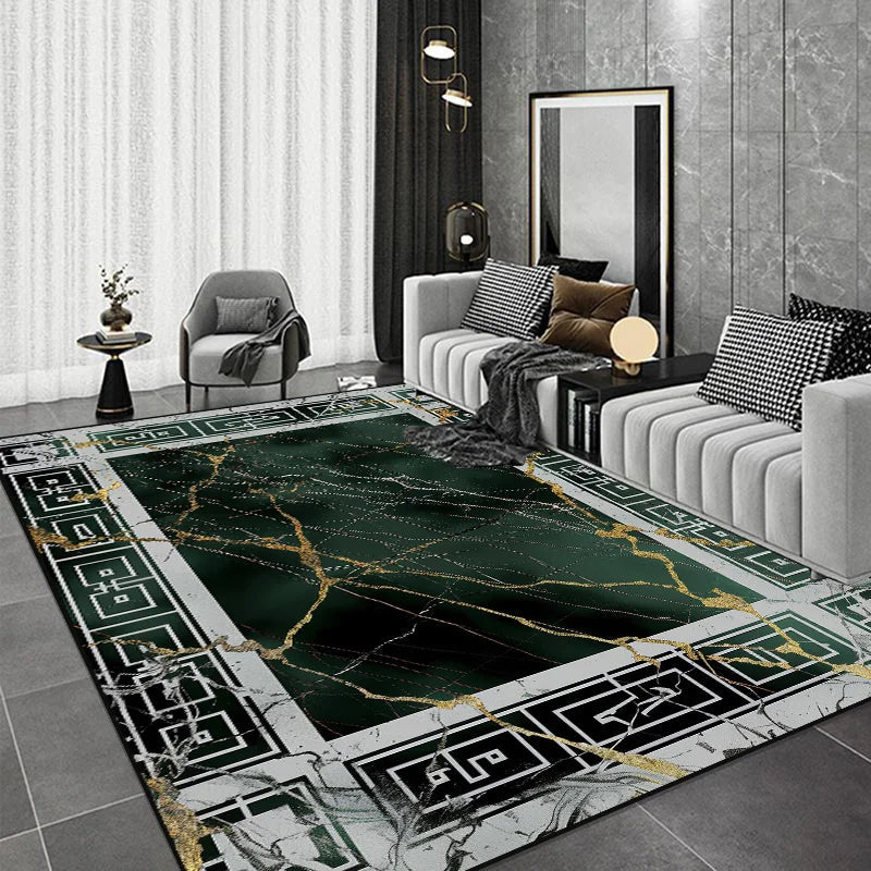 Black Chinese Style Carpets for Living Room Home Abstract Bedroom Decoration Luxury Large Area Rug Sofa Table Non-slip Floor Mat by Reinvent Yourself
