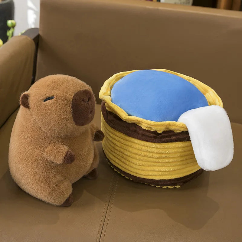 Take a Shower Capybara Plush Toy Stuffed Animals Pillow Hugging Toy Creative Trick Home Decor Play House for Kids Birthday Gifts by Reinvent Yourself