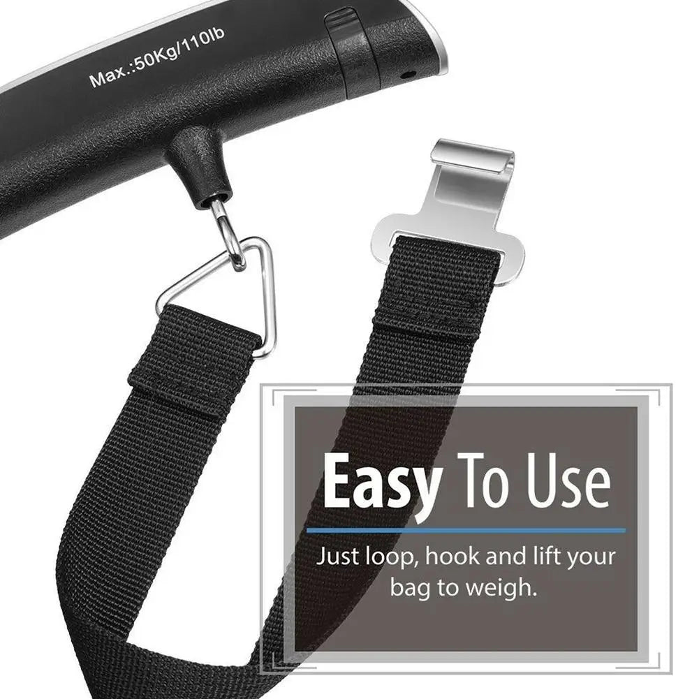 Luggage Scale 110lb 50kg Digital Handheld Portable Hanging Baggage Scale for Travel Suitcase Weight Scale by Reinvent Yourself
