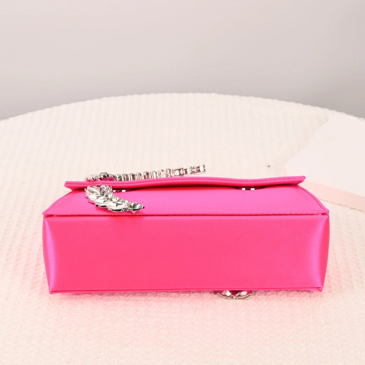 Luxury Diamond Evening Bag Clutch Satin Women Designer Handbags Crystal Silk Shoulder Crossbody Bags for Women Wedding Box Bag by Reinvent Yourself