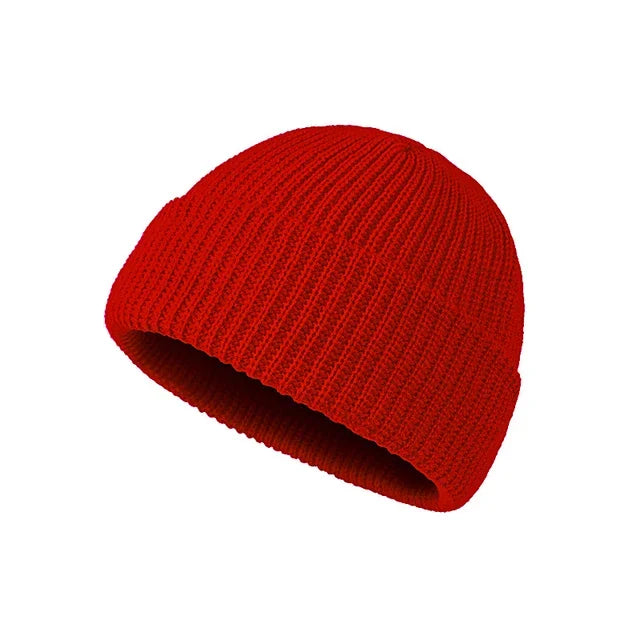 Knitted Hat for Men & Women Caps Wool Fashion Simple Warm Skullies Beanies Solid Autumn Winter Beanie Cap Trendy Style by Reinvent Yourself